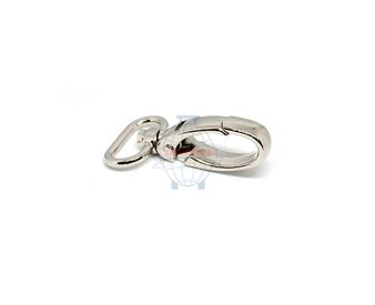 Карабин металлический поворотный 25 мм усиленный AH цвет никель